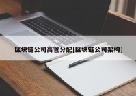 区块链公司高管分配[区块链公司架构]